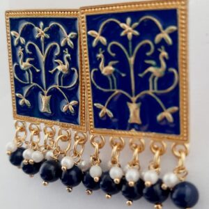 Earrings - blue